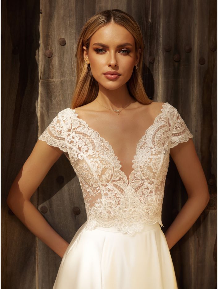 V Neck Bridal Top Wedding Dress, Veils, Boleros Wedding