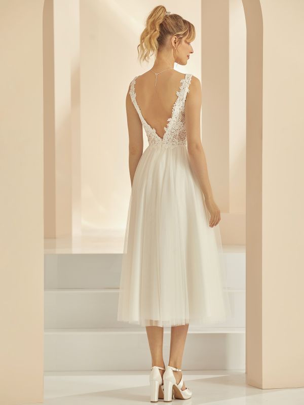 Bianco Evento has a gorgeous collection of short bridal dresses